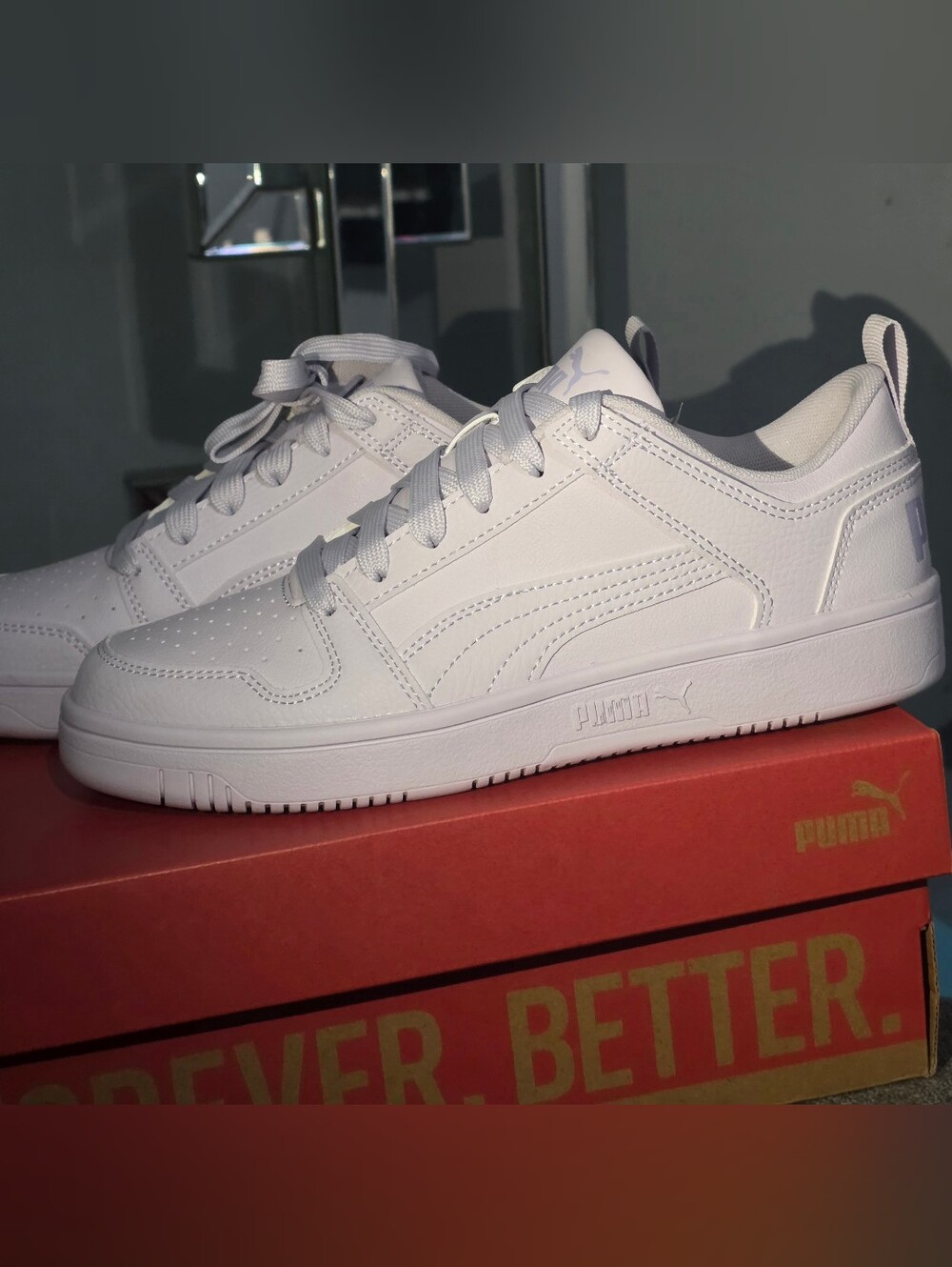 NIB 💜PUMA Rebound Layup Lo RCL JR (Junior/Youth Sizing) Style: 403294 02